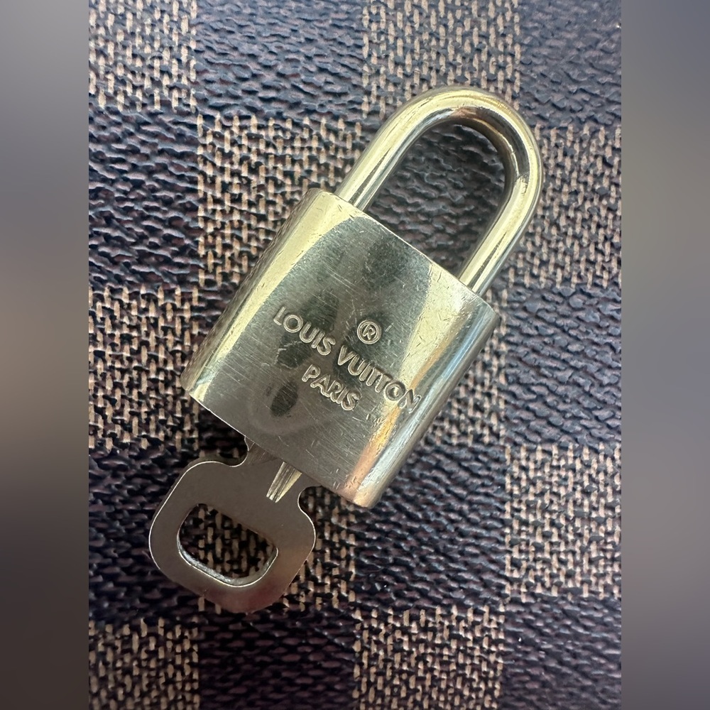 Louis Vuitton *Rare number* Key Padlock Gold #452 Authentic - Picture 2 of 5